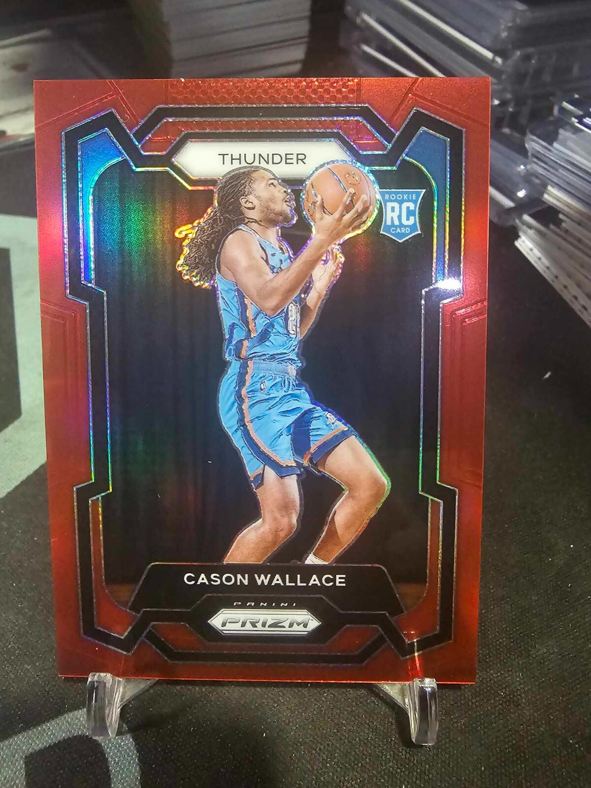 2023-24 Panini Prizm Cason Wallace #139 Red 284/299 RC!