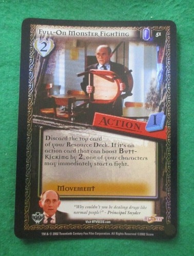 BUFFY THE VAMPIRE SLAYER CCG - (CLASS OF '99, UE) SINGLE FOIL CARDS - Foto 24 di 69
