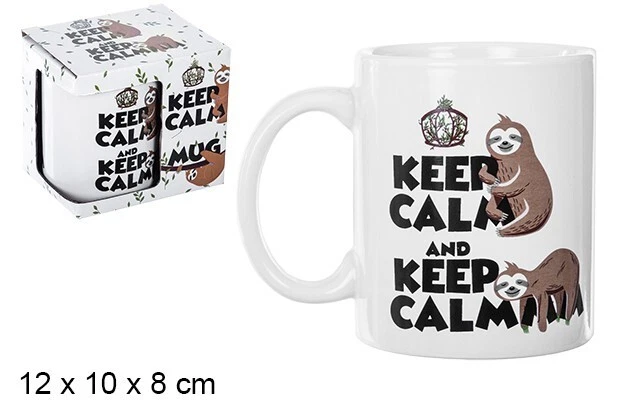 Tasse Mug Drôle Céramique " Keep Calm and Keep Calm " " Reste Calme et ... " - Photo 2/2