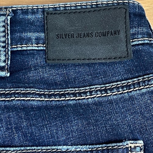 Silver Craig Bootcut Jeans Mens 40x32 Blue Denim Pants Stretch - Picture 4 of 10