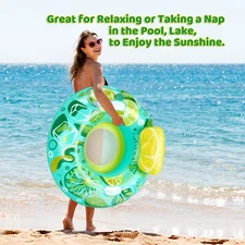 Inflatable Water Tube Lounge Float Kids Adult River Raft Floating Chair Seat