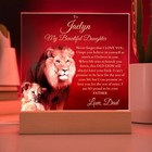 Custom LED Personalized Valentines Birthday Graduation Gift to Daughter From Dad