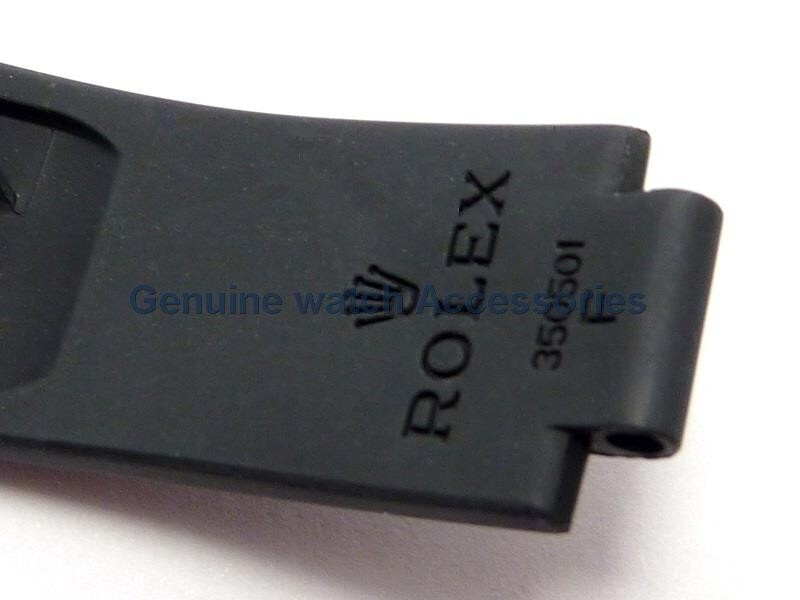 【純正】ROLEX OYSTERFLEX バンド 350501 New Authentic ROLEX Dayonta Oysterflex Black Rubber Strap