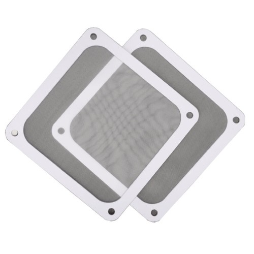Magnetischer Staubfilter Computergehäuse Lüfter Staubdicht Netz Abdeckung Schutz (12 cm) (weiß) - Bild 2 von 10