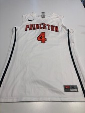 Game Worn Used Princeton Tigers Nike Basketball Jersey Size XL #4