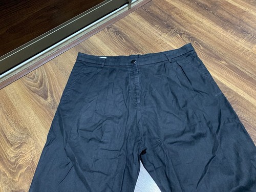 Pantalone vintage Dries Van Noten cotone lino nero stile giapponese taglia 40 - Foto 7 di 13