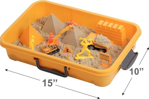 Sandspielset Magic Sand Spaß sensorische Spielwanne mit Deckel enthält Formen & Spielzeug - Bild 21 von 22