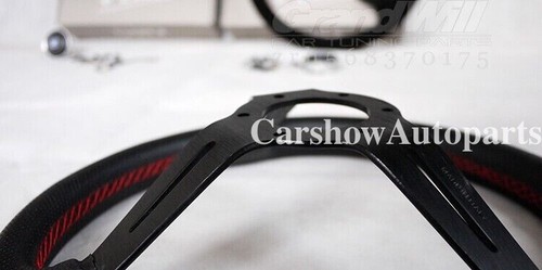 NARDI 350MM Deep Cone 9cm Perforated Leather Black Spoke Sport Steering Wheel - Picture 14 of 20
