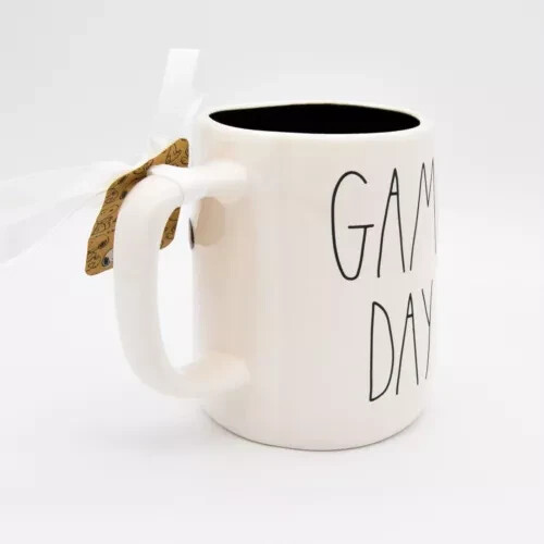 Rae Dunn - Peanuts - Game Day Mug - Snoopy & Woodstock Football 16oz Ceramic Mug - Picture 2 of 6