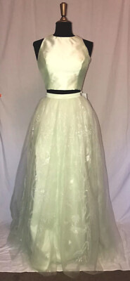 SHERRI HILL 50787 PROM PARTY PAGEANT FORMAL DRESS 10 LIGHT GREEN TWO PIECE  DRESS | eBay