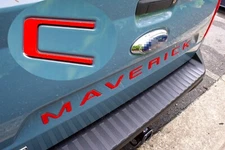 Red Tailgate Insert Letters Badge For MAVERICK Emblem 2022-2024