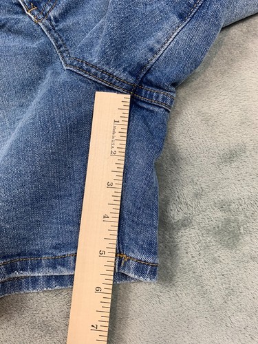 Eloquii Mom Shorts Women's 16 Blue Denim Medium Wash High Rise 5-Pockets Cotton - Picture 5 of 8