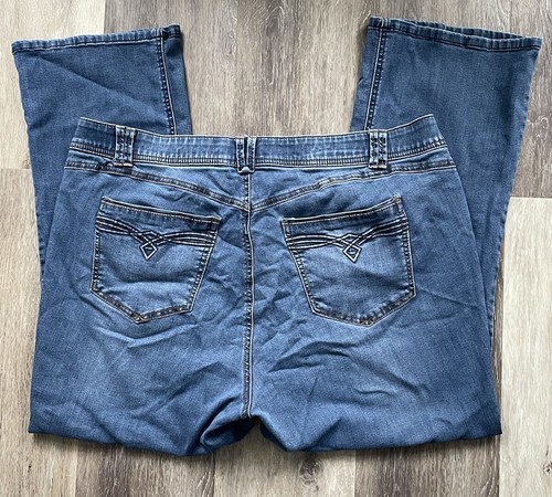 Democracy Absolution Jeans womens Size 18W Itty Bitty Bootcut no gap waist - 第 3/8 張圖片