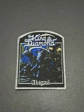King Diamond Abigail band Metallic Sliver Patch, Iron on Clothing Woven Badge