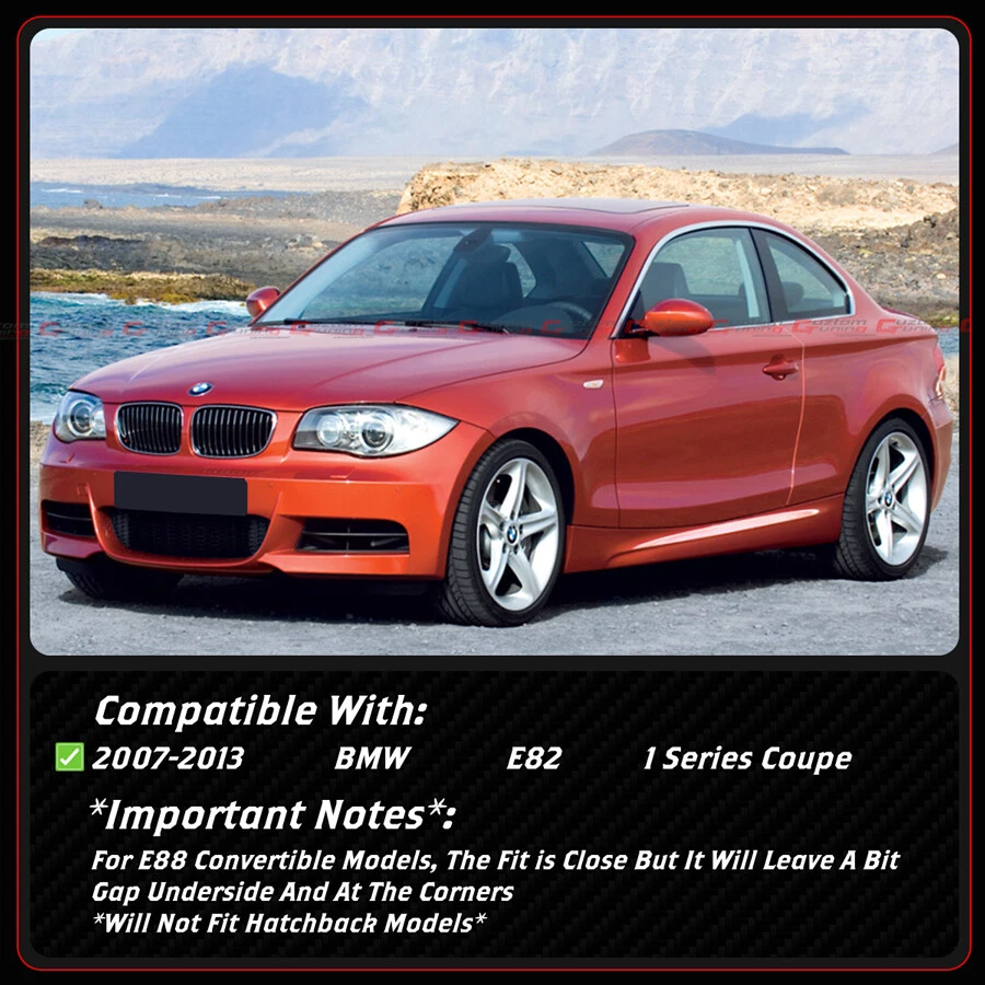 Alerón de maletero de fibra de carbono real estilo PSM para BMW E82 125i 135i 2007-13 Foto 3 de 4