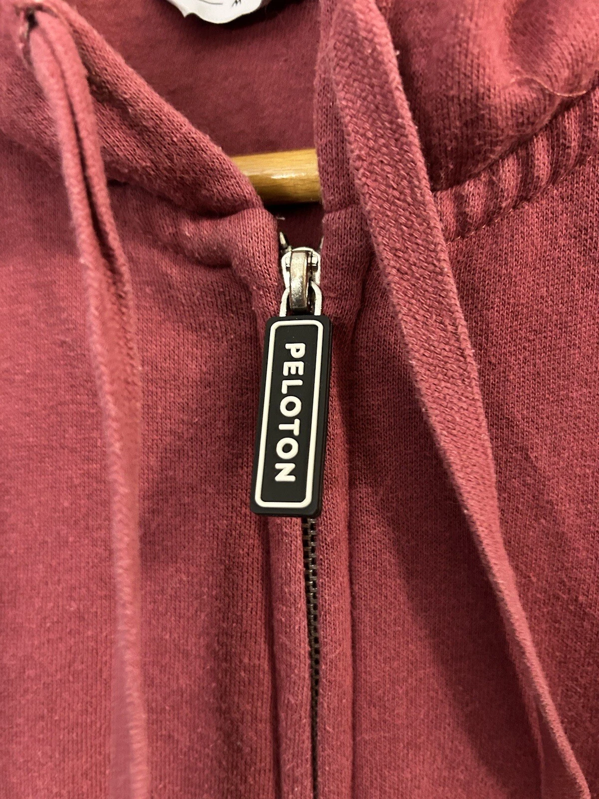 VETEMENTS Felpa con cappuccio PLOTON Donna Lampone Foderata Pile Giacca con Zippa Taglia Media