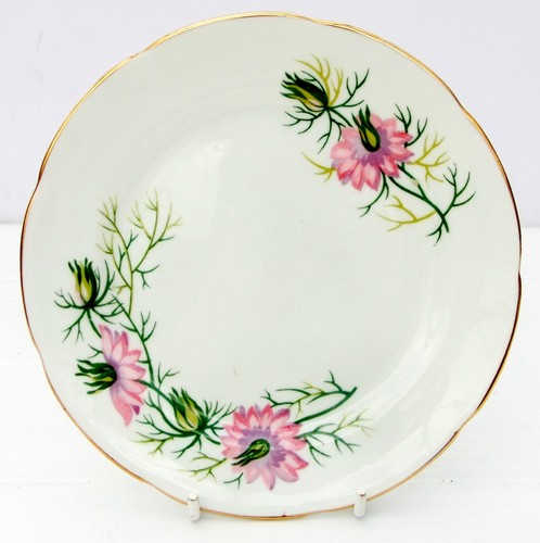 Vintage Adderley Love in the Mist Fine Bone China Tea Plate