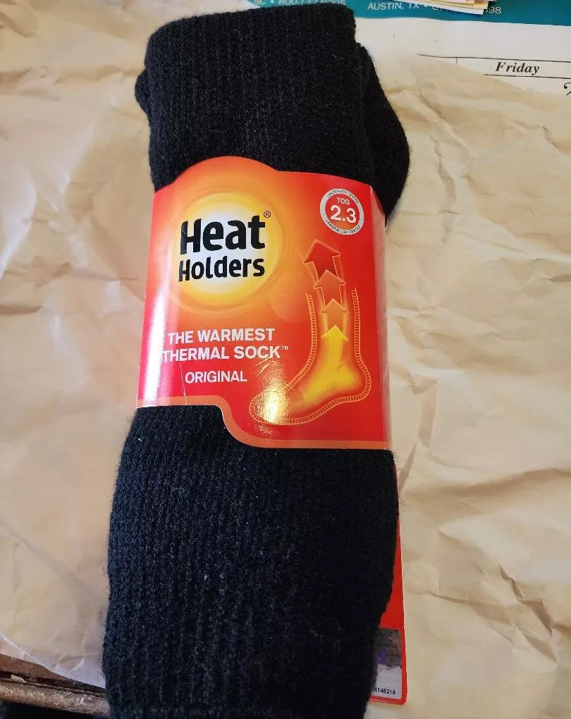 HEAT HOLDER ORIGINAL LADIES THERMAL SOCKS 5-9 BLACK