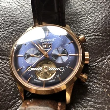 INGERSOLL IN1709 AUTOMATIC WRISTWATCH KEARNEY BLUE DIAL DUSTY ROSE LMTD EDITION