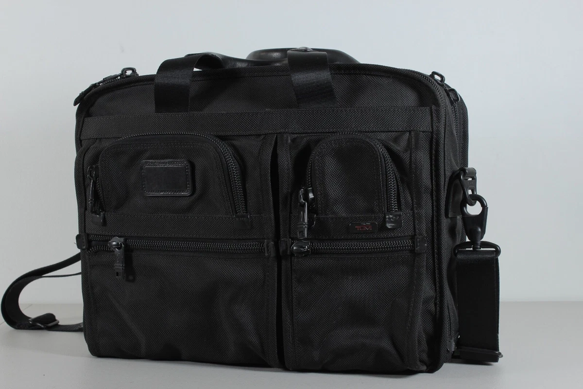 Tumi Alpha Expandable Organizer Laptop Briefcase 26160DH Carry On