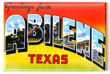 Greetings from Abilene Texas FRIDGE MAGNET travel souvenir "style B"