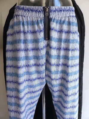 PARAMITA Barcelona PATURI TROUSERS - Schlupfhose/Strandhose blau/weiß XL/42 NEU