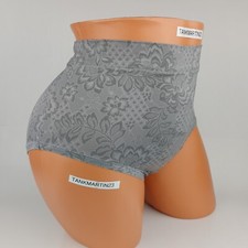 Lane Bryant Cacique Comfort Bliss Full Brief Plus Panty 22/24 Gray Floral New