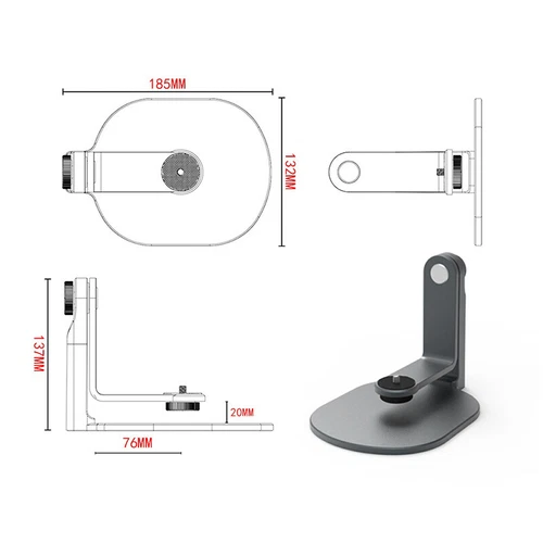 Projector Stand Desktop Mount Adjustable 360° Rotation Holder Stand For Bedside