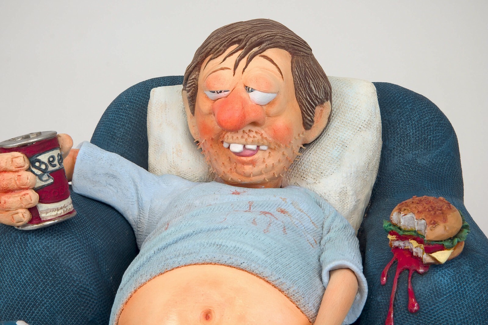 Figurine Guillermo Forchino FO85506 Le Téléphage en résine peinte à la main