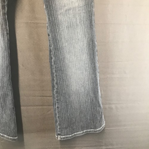 Vintage 2000s Angels Low Rise Bootcut Flare Denim Jeans Y2K Women's Sz 11 Black - Picture 6 of 18