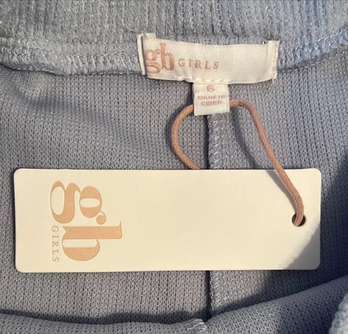 NEU Strickhose weites Bein Mädchen hellblau Größe 6 Gummibund Pull On - Bild 6 von 8