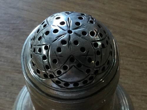 GEORGE III MASSIV STERLINGSILBER BUN TOP PFEPPER SHAKER LONDON 1767 - Bild 6 von 7