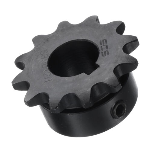 #35 Chain Roller Sprocket B Type, 5/8" Bore 12 Tooth, Keyway with Set Screws - Picture 3 of 5