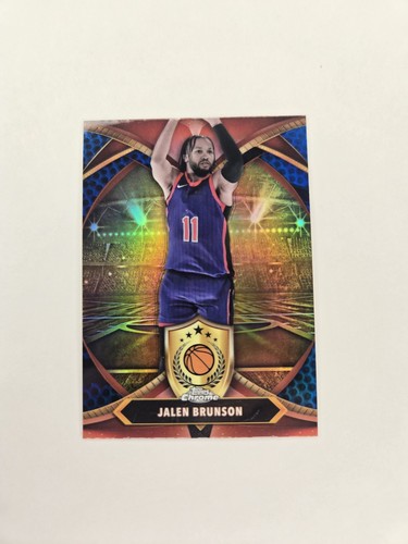 2024-25 Topps Chrome Jalen Brunson Ball of Duty rifrattore pallacanestro blu #BOD-5 - Foto 5 di 9