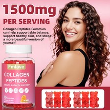 Premium Collagen Gummies Hydrolyzed for Healthy Skin, Joints, Hair  Nails 60pcs