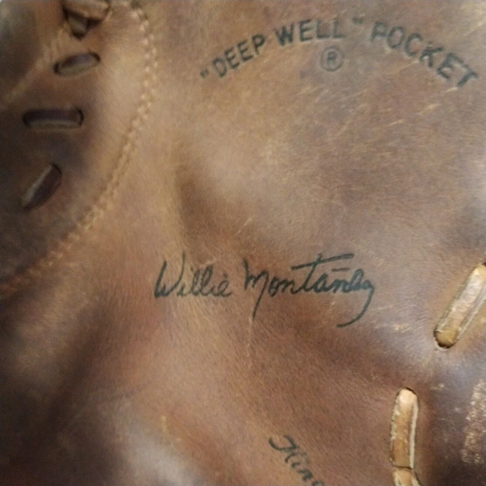 Guante de béisbol WILLIE MONTANEZ RAWLINGS primera base con derecha FJ20 Phillies de colección Foto 3 de 4