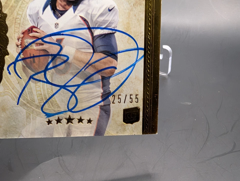 2012 TOPPS Five Star 156 BROCK OSWEILER RC AUTO 3 COLOR PATCH /55 BRONCOS Rookie - Image 4 of 4