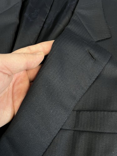 Brioni Black Traiano Pinstripe Suit Size 54 - Picture 7 of 24