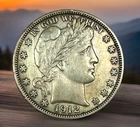 1912s 50c Barber Half Dollar AU