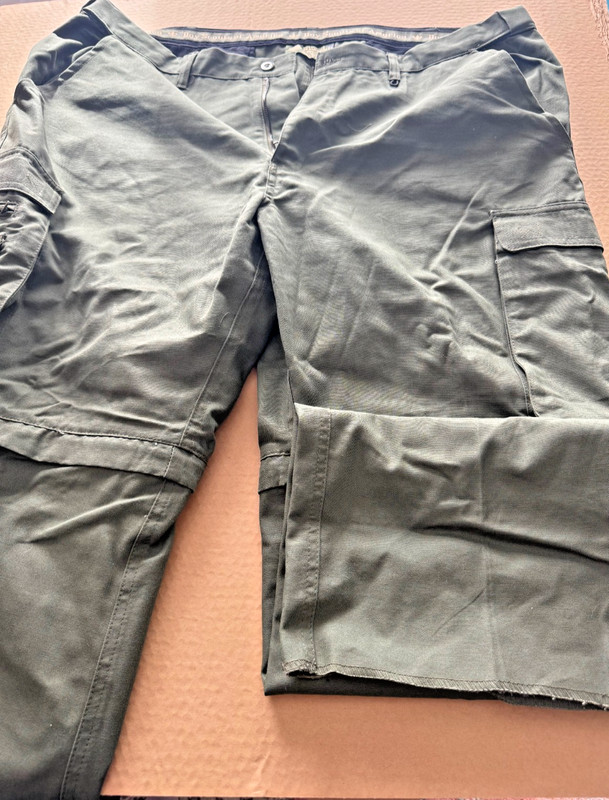 Boy Scouts of America Pants Ladies 18 Green Canvas Zip-Off Convertible Uniform