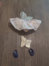 Vintage 1950s Cosmopolitan GINGER Tagged BLUE DRESS w/ Socks  Shoes