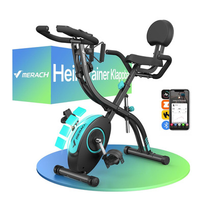 MERACH 4-in-1 Klapp-Indoor-Cycling-Bike 16-fach Magnetwider