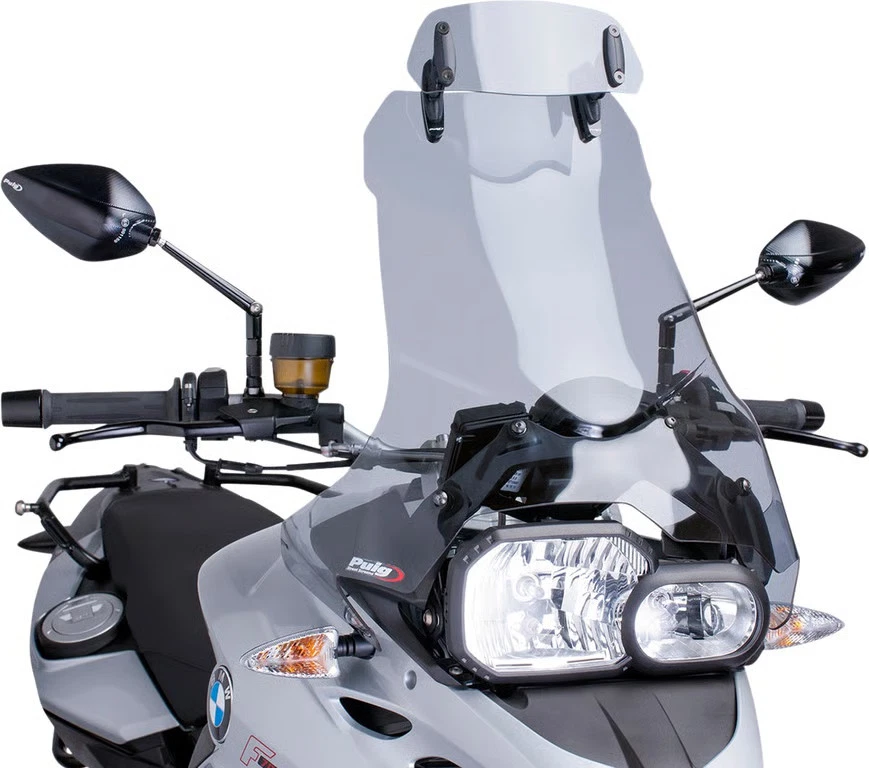 Visera con clip PUIG - 230 mm - Humo Motocicleta Bicicleta de calle Moto de tierra 6319H Foto 3 de 4