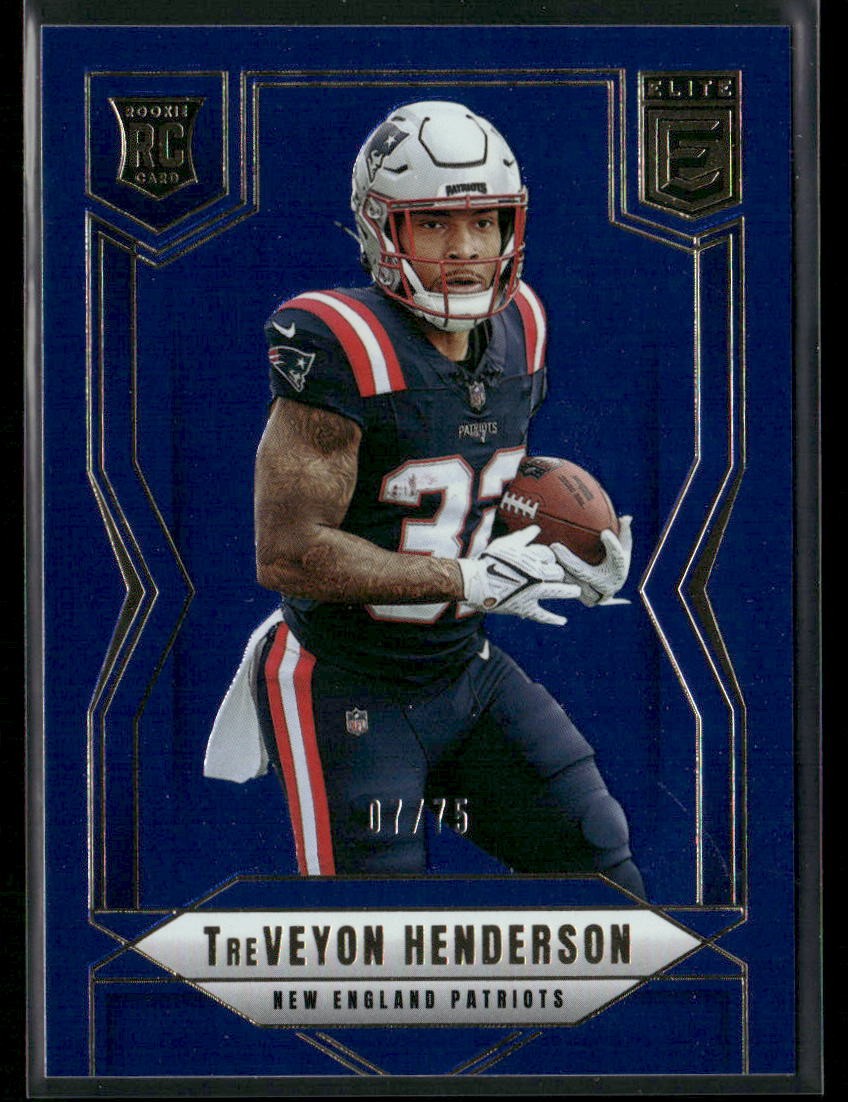 TreVeyon Henderson 2025 Donruss Elite Blue #152 RC /75