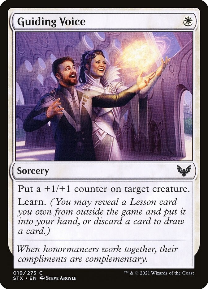 Foil Guiding Voice Strixhaven: School of Mages 19 MTG NM