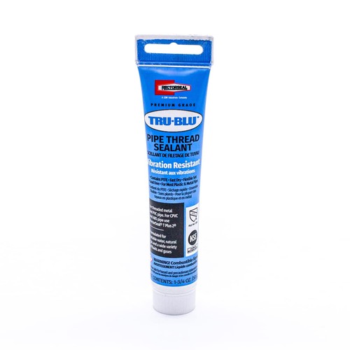 Tru-Blu 31780 Pipe Thread Sealant Fast-Dry Flexible PTFE Enriched 1 3/4 oz