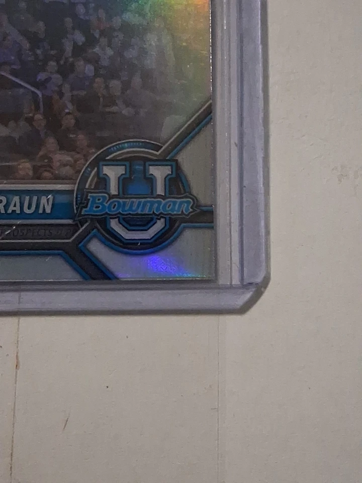2022 Bowman Chrome University Christian Braun Refractor - Image 3 of 4