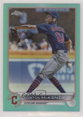 2022 Topps Chrome Aqua Refractor 191/199 Triston McKenzie #142 0mi7