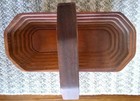 Hand Made Collapsing Teak Wood Basket Bowl. Made In Hawaii By Mike Tyler — photo 7