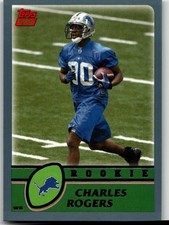 Charles Rogers 2003 Topps Football Detroit Lions
